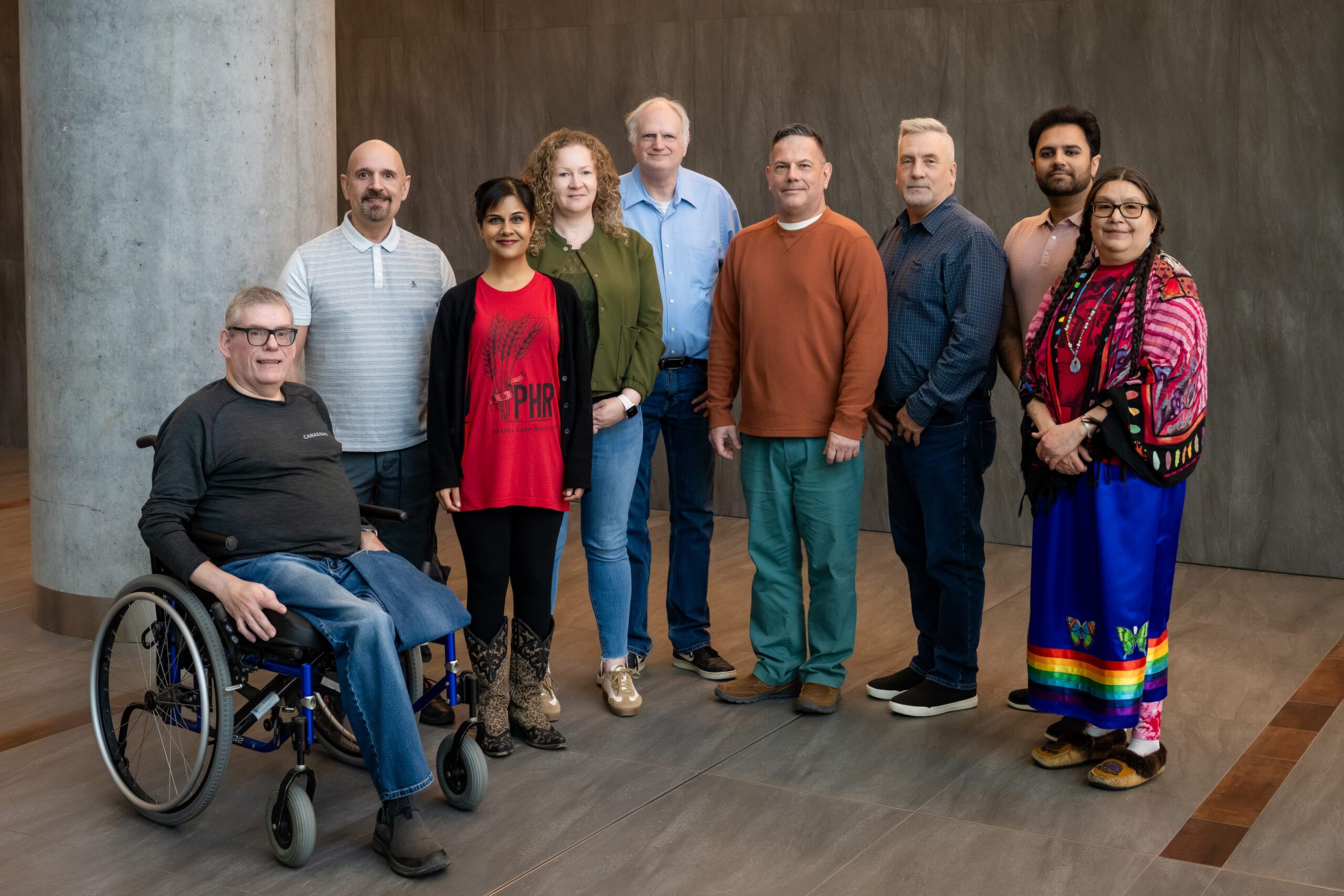 Members of the CTN+ Community Leadership Team, 2025. From left to right: Guy-Henri Godin, Enrico Mandarino, Sugandhi del Cantoi, Carrie Martin, Micheal Liddell, Patrick Cupido, Darren Lausher, Furqan Waleed, Claudette Cardinal