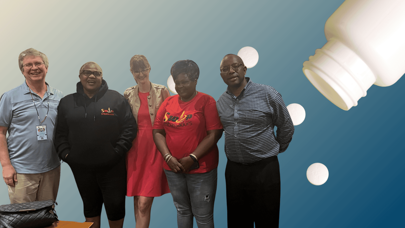 Les membres de l'équipe CTN+316, dont le Dr Keith Fowke et Julie Lajoie.